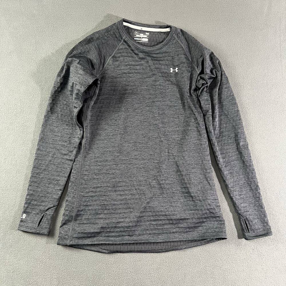 Under Armour Shirt Womens Large Coldgear Base Layer 4.0 Fitted Long Sleeve
